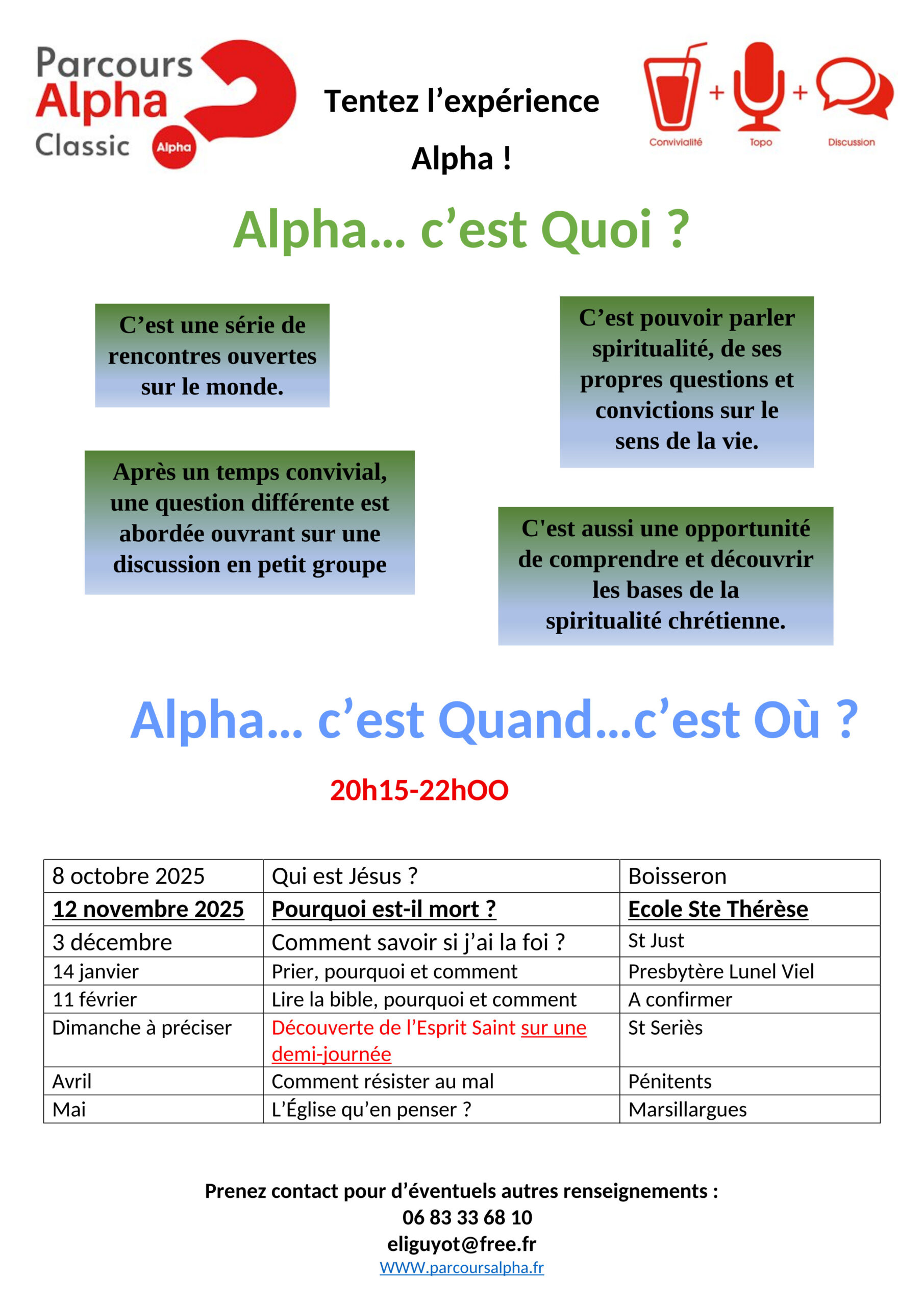 Tentez l’expérience Alpha !